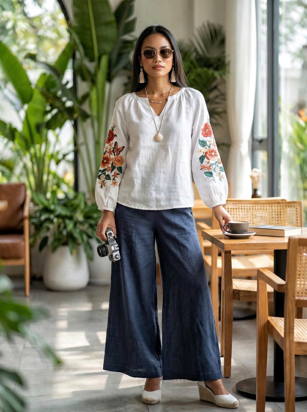 ÁO KIỂU - THÊU TAY
