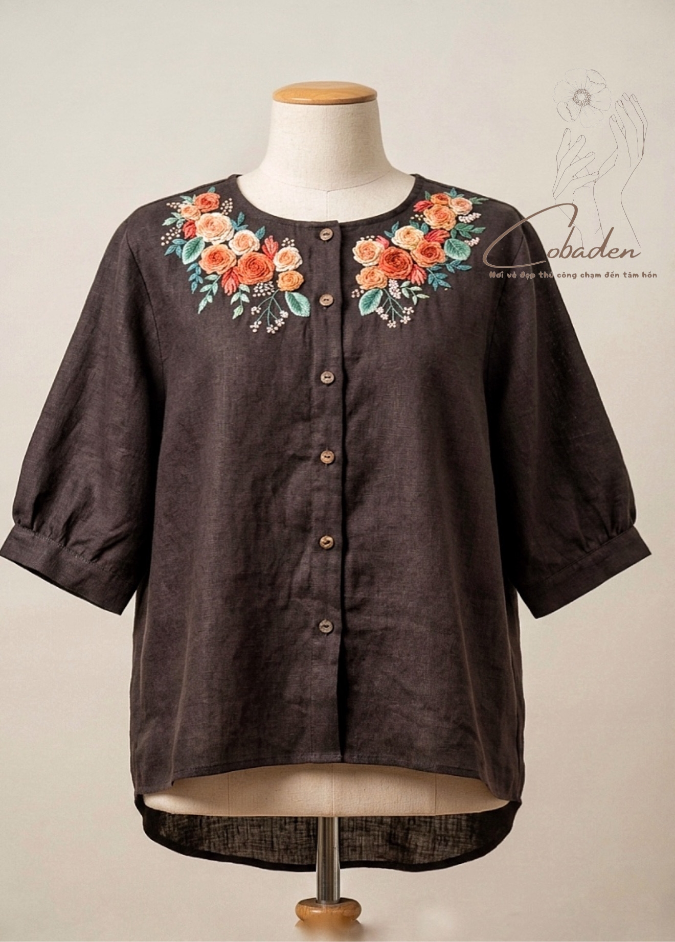 ÁO KIỂU THÊU TAY