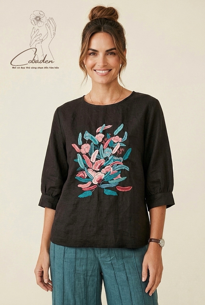 ÁO KIỂU - THÊU TAY