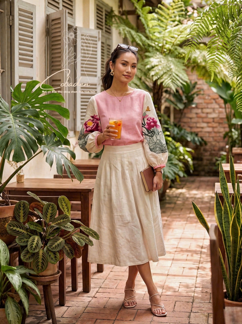 ÁO KIỂU - THÊU TAY