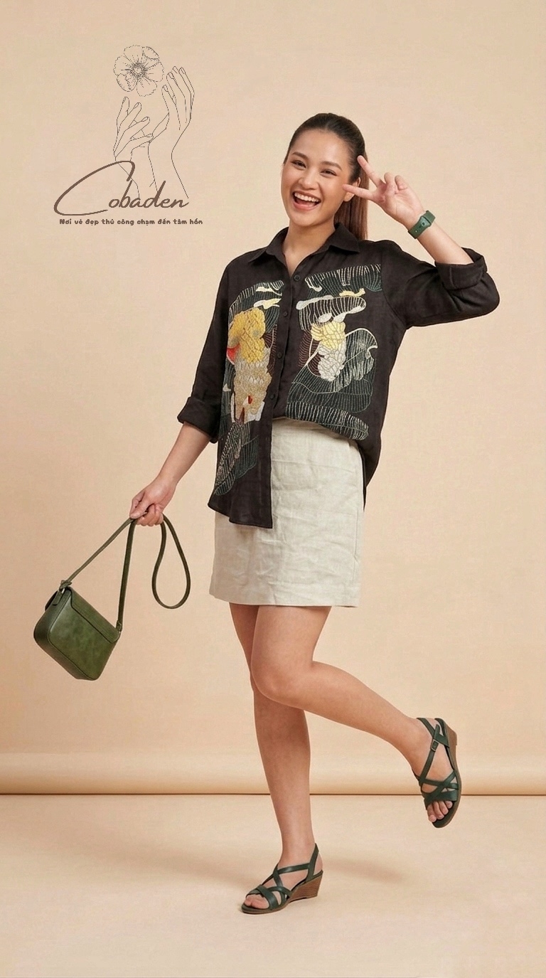 ÁO SƠ MI THÊU - LUX