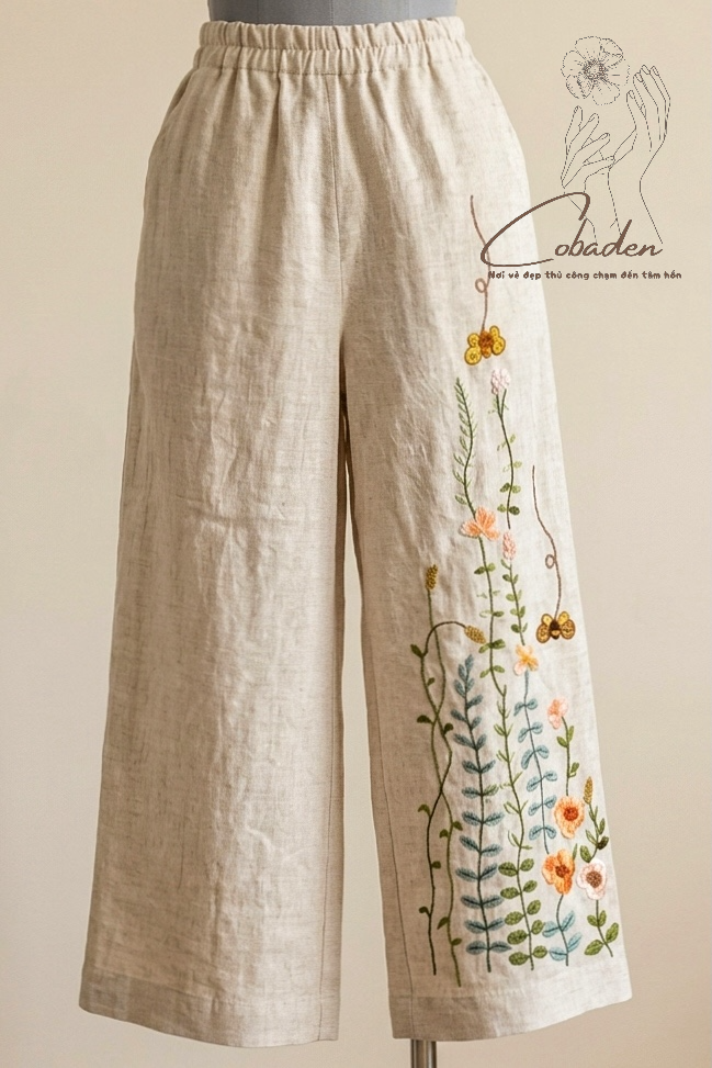 QUẦN THÊU TAY - LƯNG CHUN 